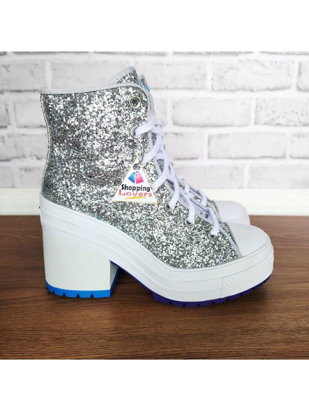 ⭐CONVERSE CHUCK 70 DELUXE Sz 8.5 Mens Shoes Heel Boots Sneakers Glitter A06028C